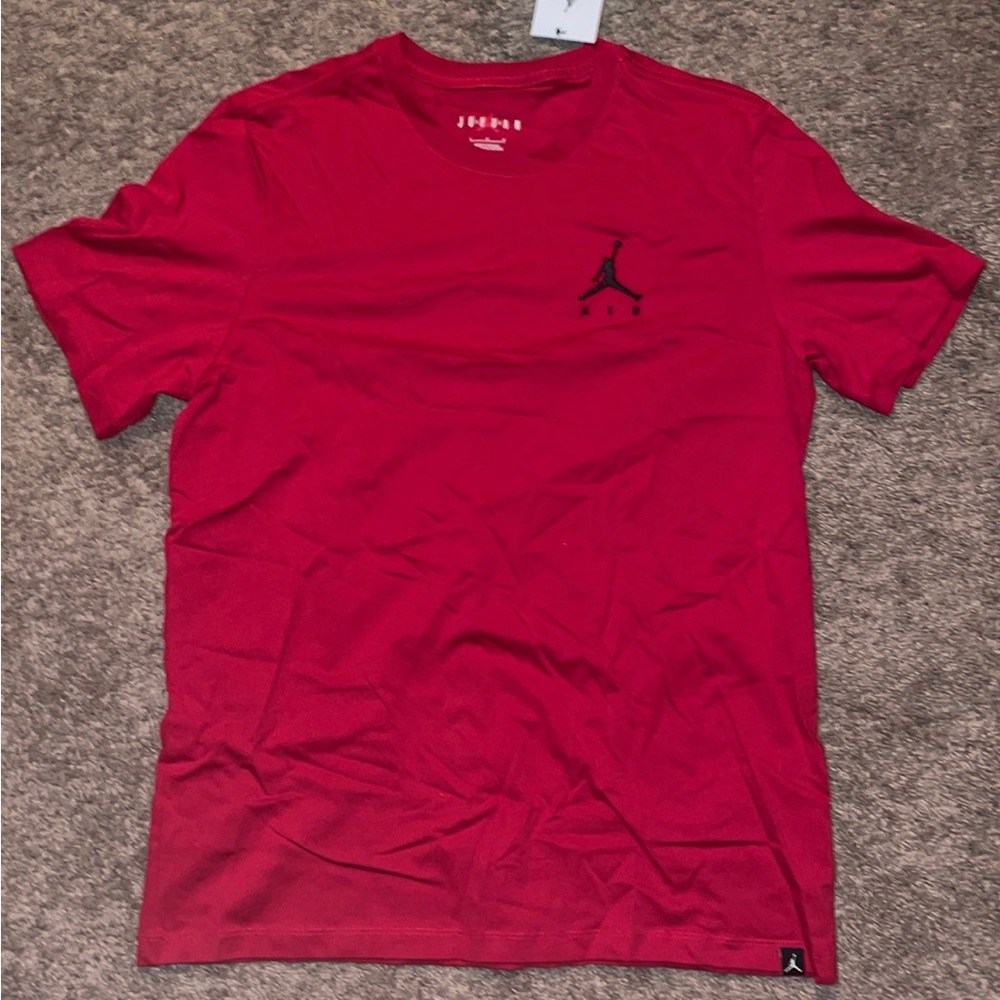 Red Air Jordan shirt